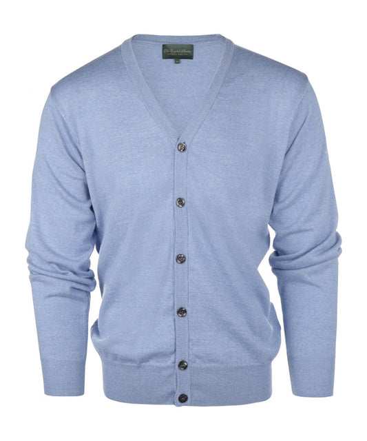 Button Vest fine Merino wool | Light Blue