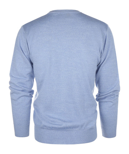 Button Vest fine Merino wool | Light Blue