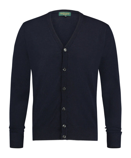 Button Vest fine Merino wool | Navy