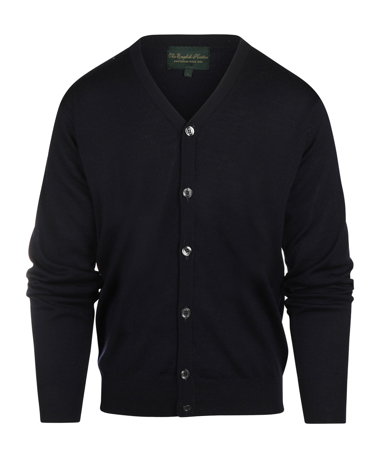 Button Vest fine Merino wool | Navy