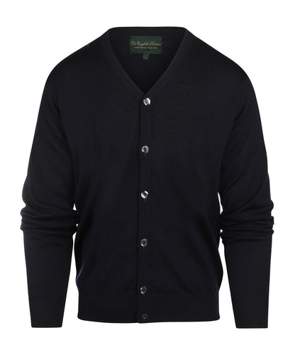 Button Vest fine Merino wool | Navy