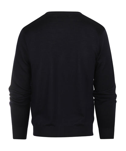 Button Vest fine Merino wool | Navy