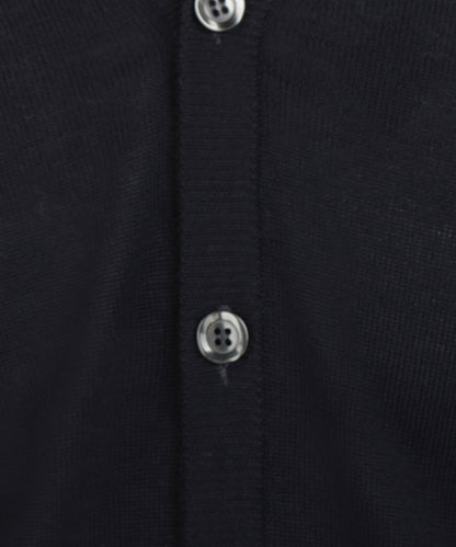 Button Vest fine Merino wool | Navy