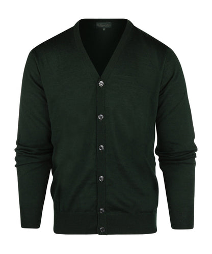 Button Vest fine Merino wool | Green