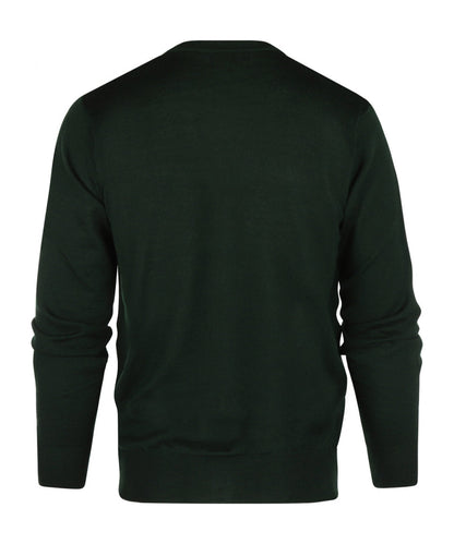 Button Vest fine Merino wool | Green