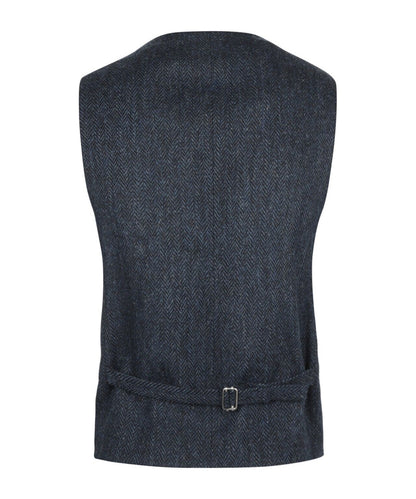 Gilet | Blue Herringbone