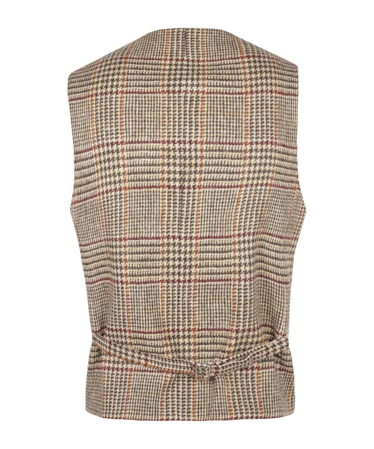 Gilet | Bruin melange houndstooth