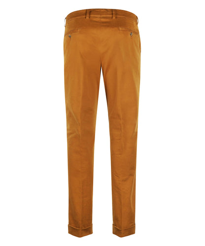 Blackpool-Hose mit Bundfalte und Umschlag | Braun