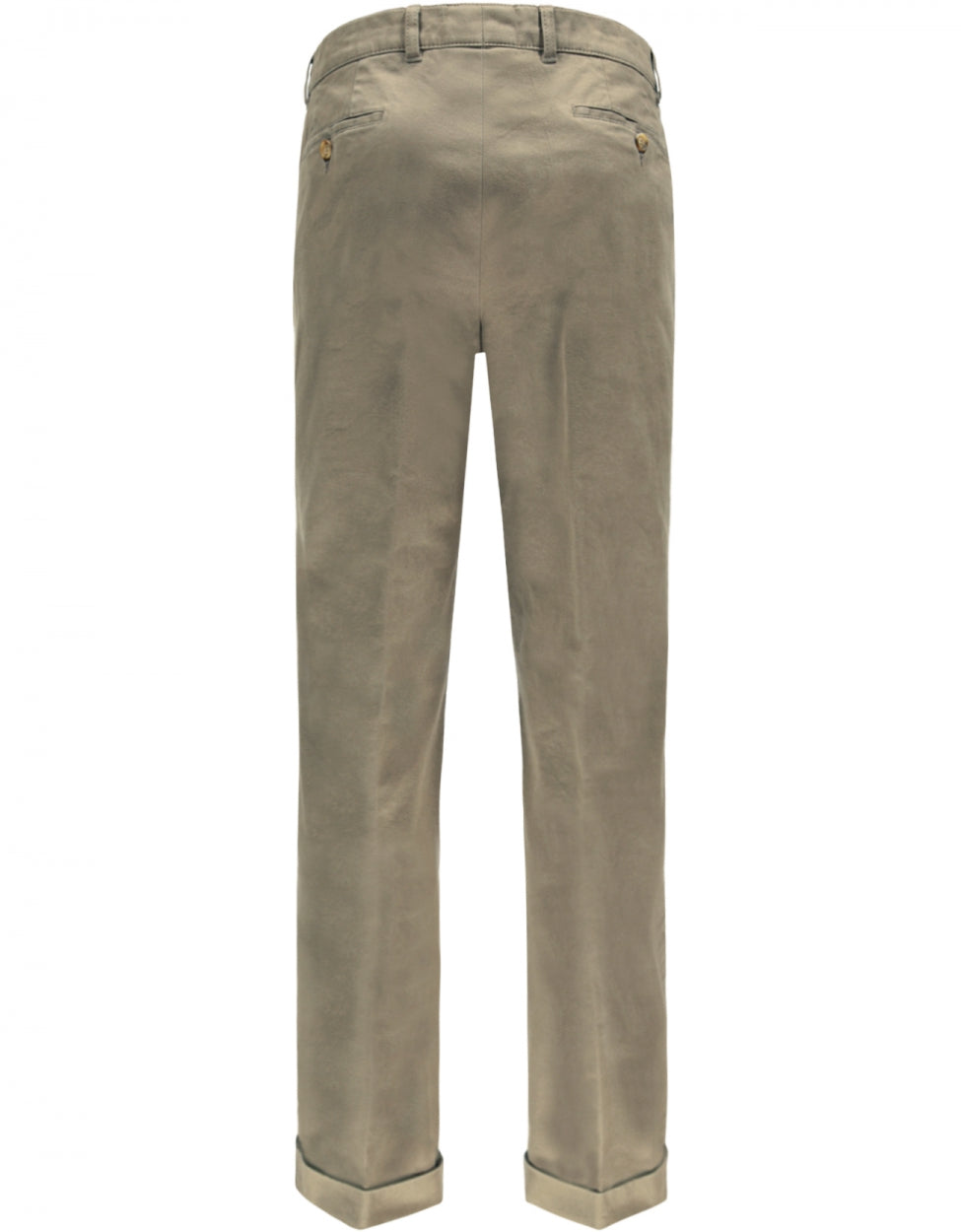 Blackpool Trousers Pleated with Turn-Up | Brown