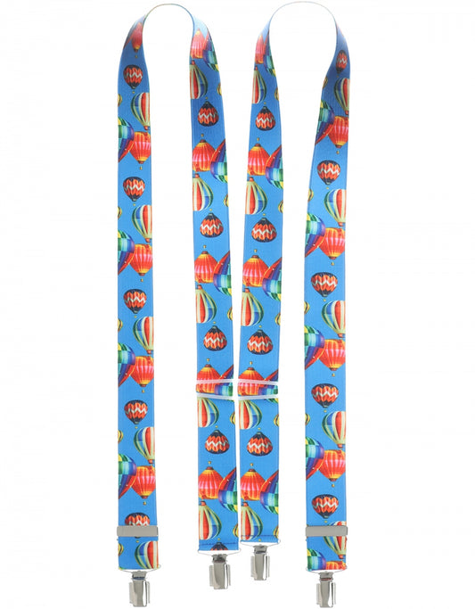 Elastic Braces with Clips | Blue