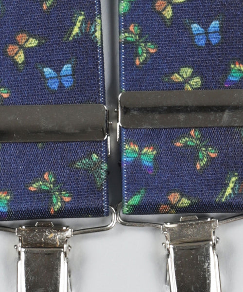 Elastische Hosenträger mit Clips | Blau