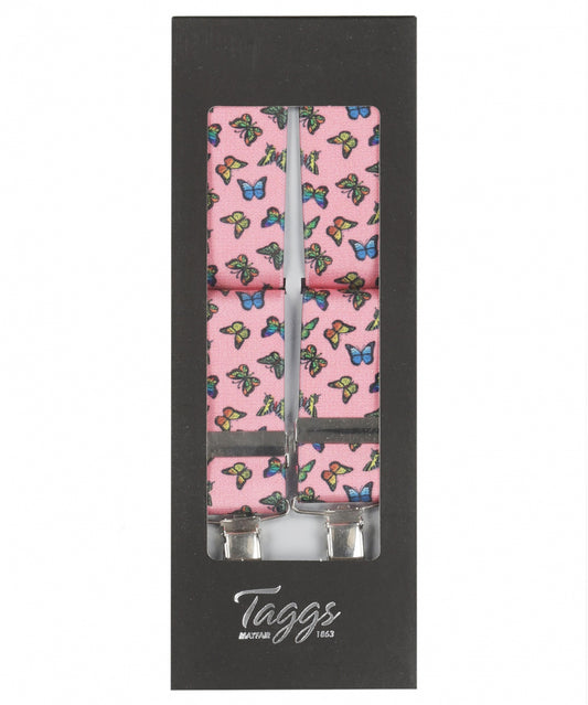 Elastic Braces with Clips | Purple