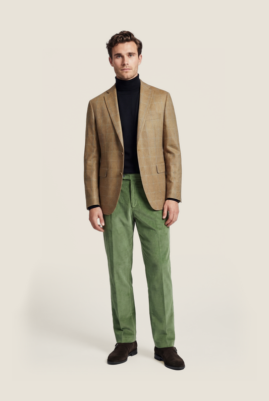 Silk Blazer | Brown
