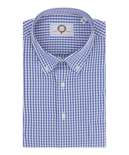 Shirt Button Down | Blauw Ruit