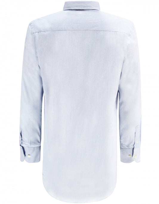 Shirt Button Down | Mid Blauw Ruit Micro