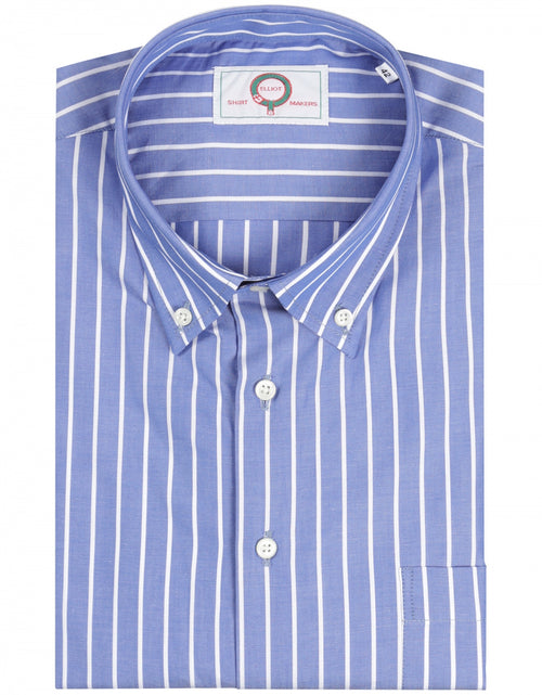 Elliot Hemd, langärmlig, mit Knopfleiste | Blau