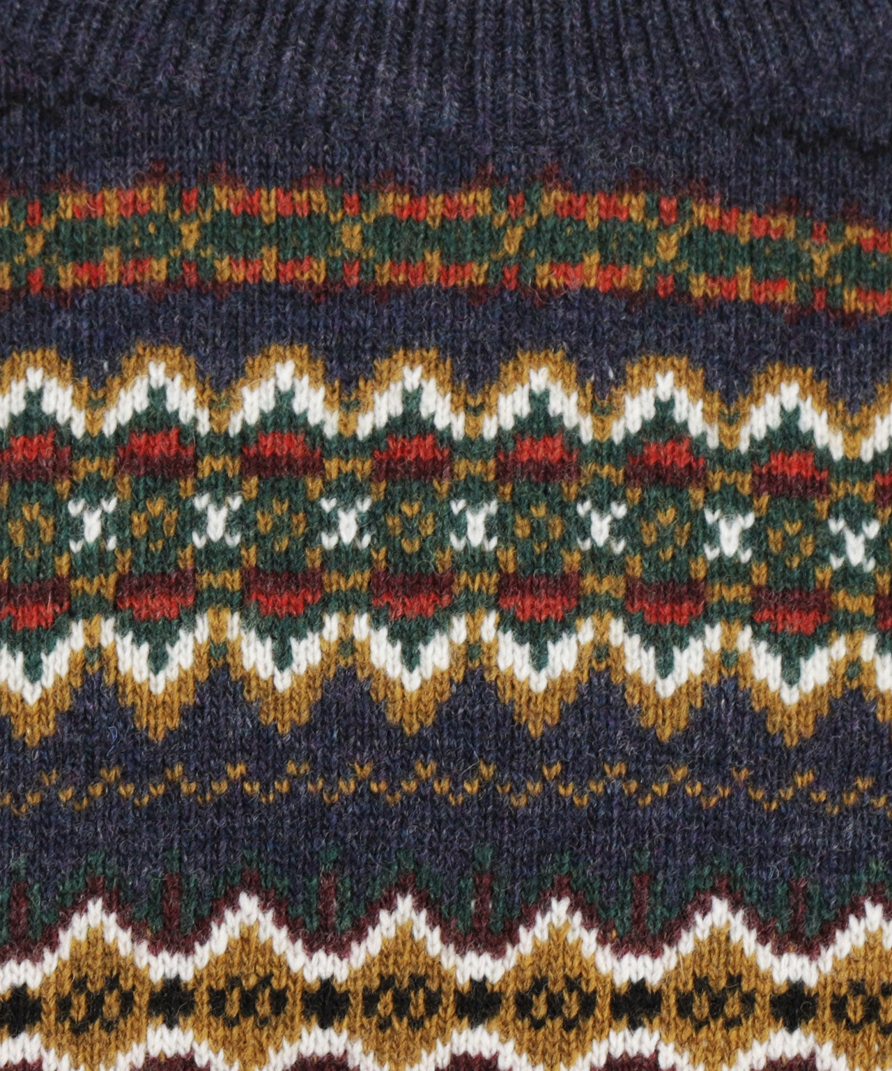 Barbour Fairisle Pullover mit Rundhalsausschnitt | Marineblau