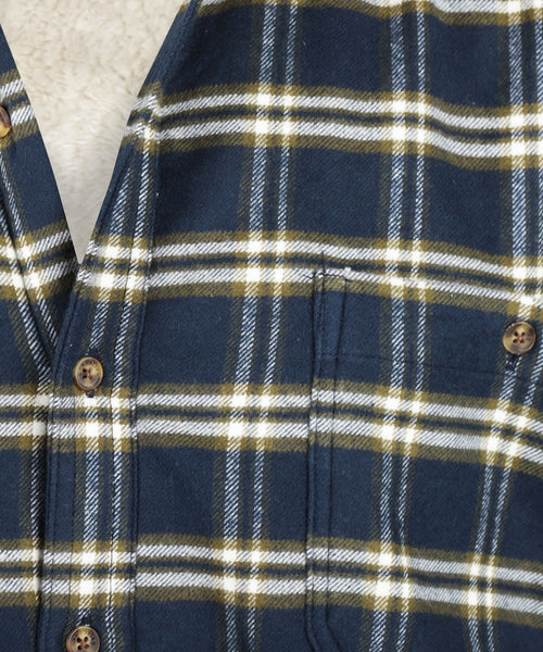 Gevoerd Iers Shirt | Blauw