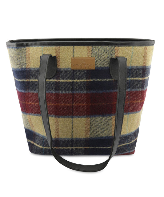Elegante Tasche in Tweed-Optik | Rot