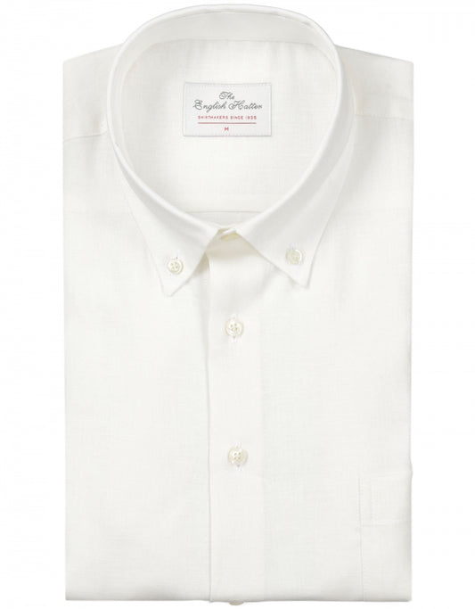 Shirt linen long sleeves | White