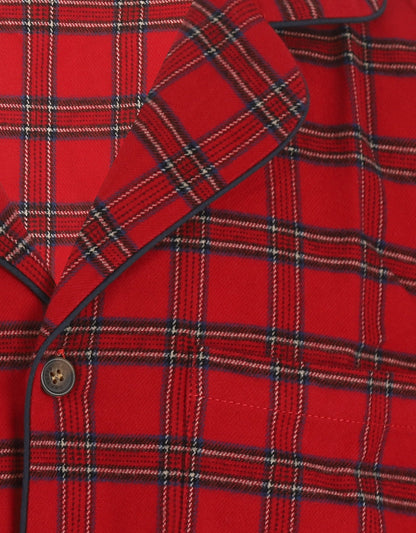 Luxuriöser Flanell-Pyjama | Rot