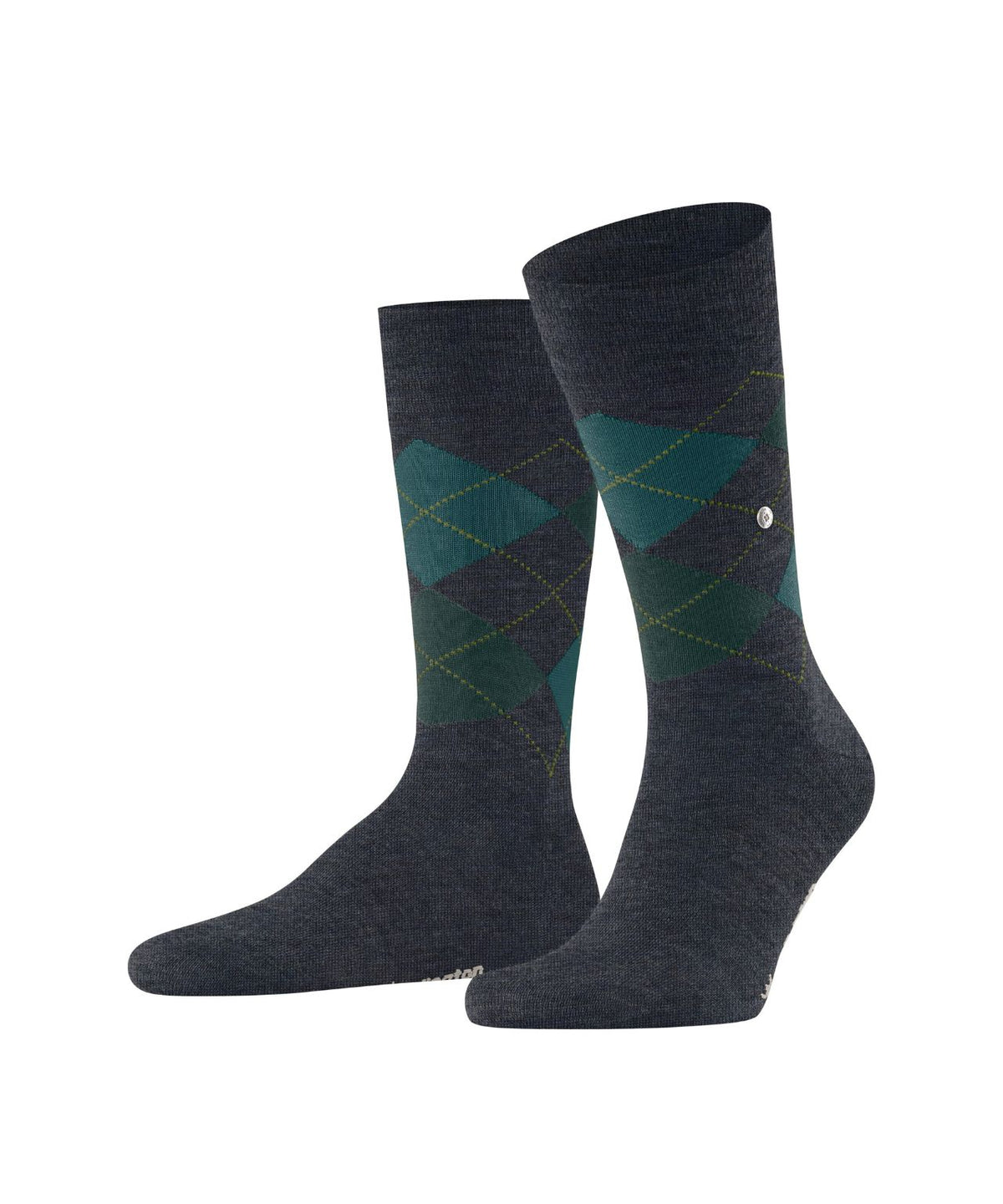 Edinburgh Mel Heren Sokken | Cobalt diamond check