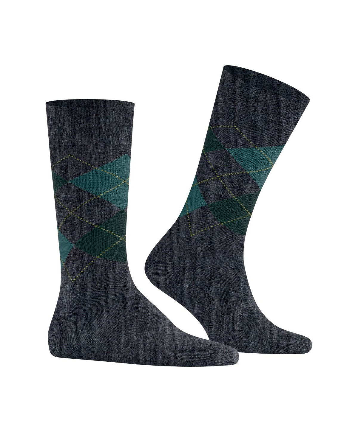 Edinburgh Mel Heren Sokken | Cobalt diamond check