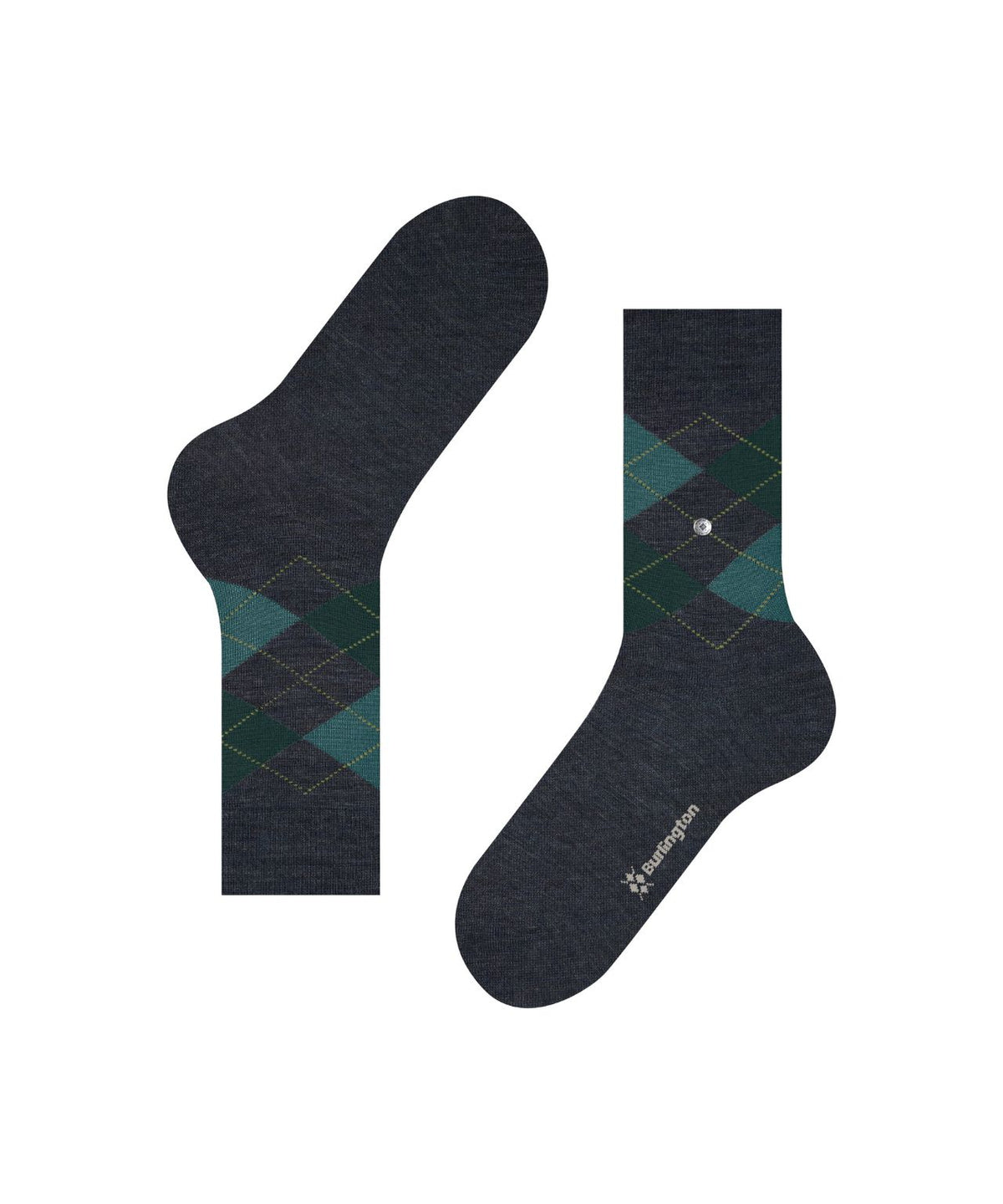 Edinburgh Mel Heren Sokken | Cobalt diamond check