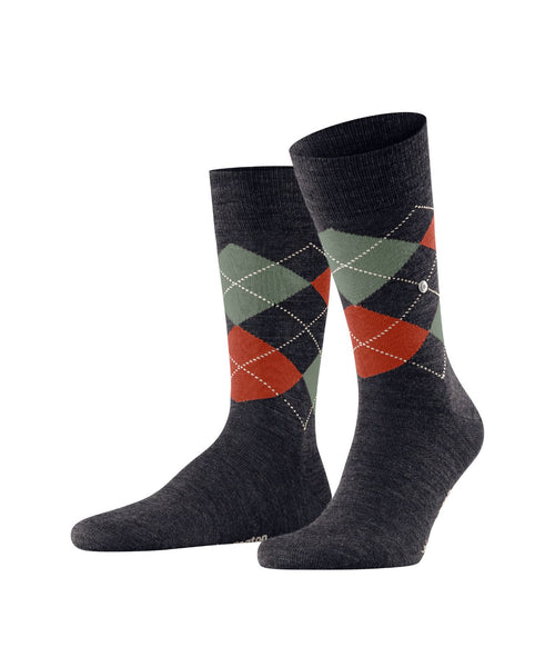 Edinburgh Melange Heren Sokken | Blauw