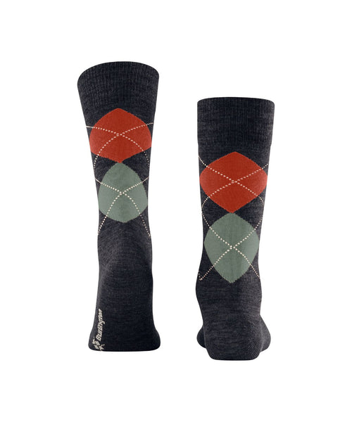Edinburgh Melange Heren Sokken | Blauw