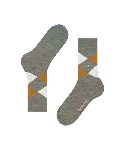 Edinburgh Mel Heren Sokken | Seaweed diamond check