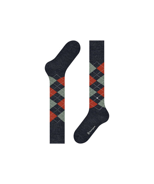 Edinburgh heren kniekousen | Blauw