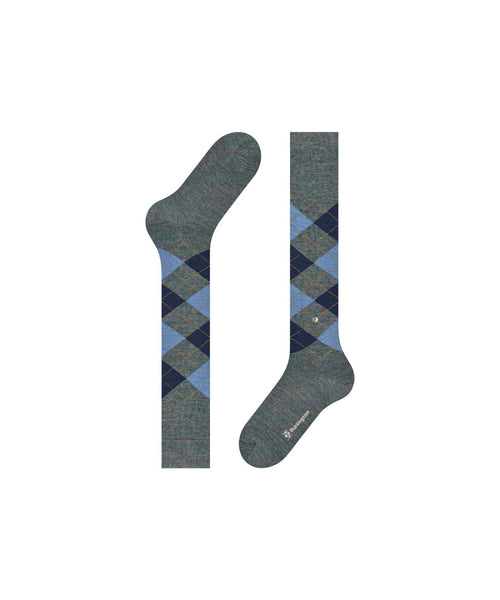 Edinburgh heren kniekousen | Blauw