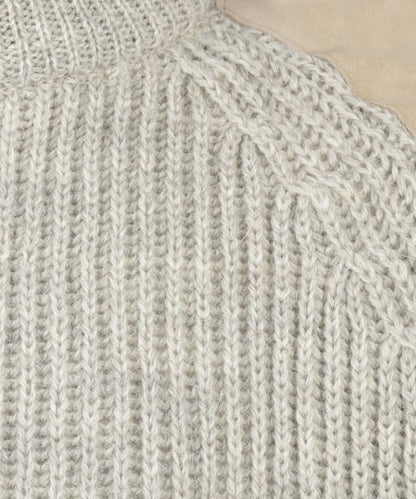 Swaledale Pullover | Beige melange