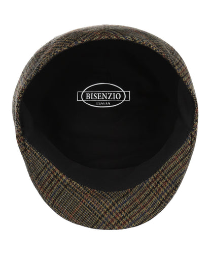 Wollen Soft Cap | Bruin Groen Patroon