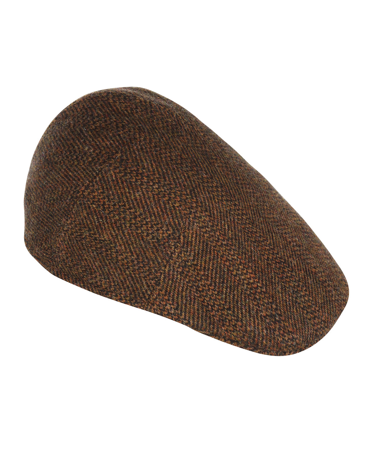 Wollen Soft Cap | Roodbruin Patroon