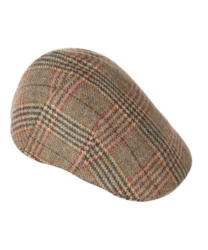 Wollen Soft Cap | Lichtbruin Ruit