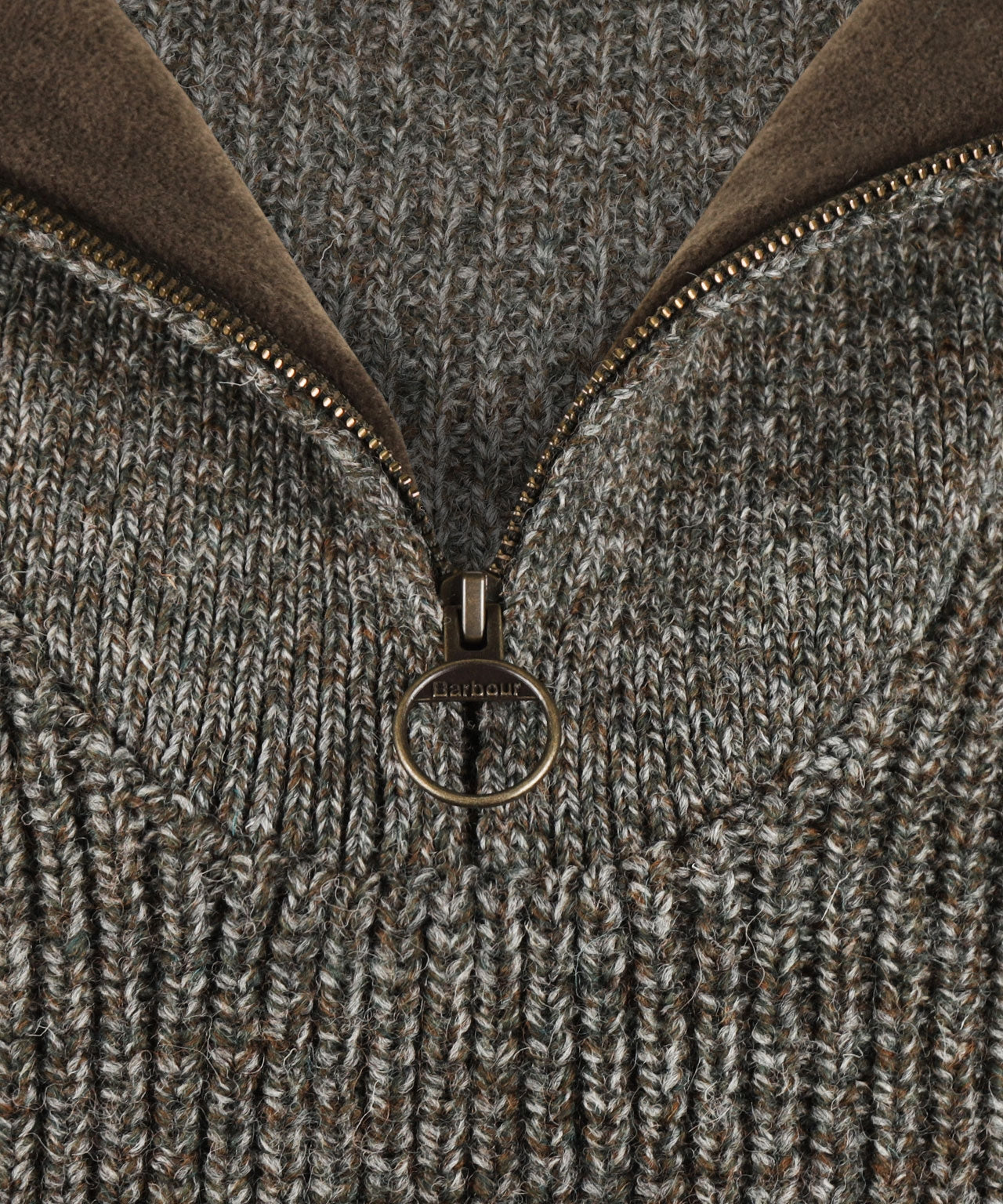 Barbour New Tyne Half Zip Jumper | Grey