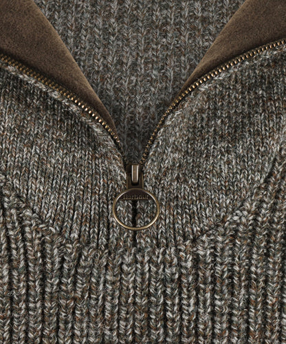 Barbour New Tyne Half Zip Jumper | Grey