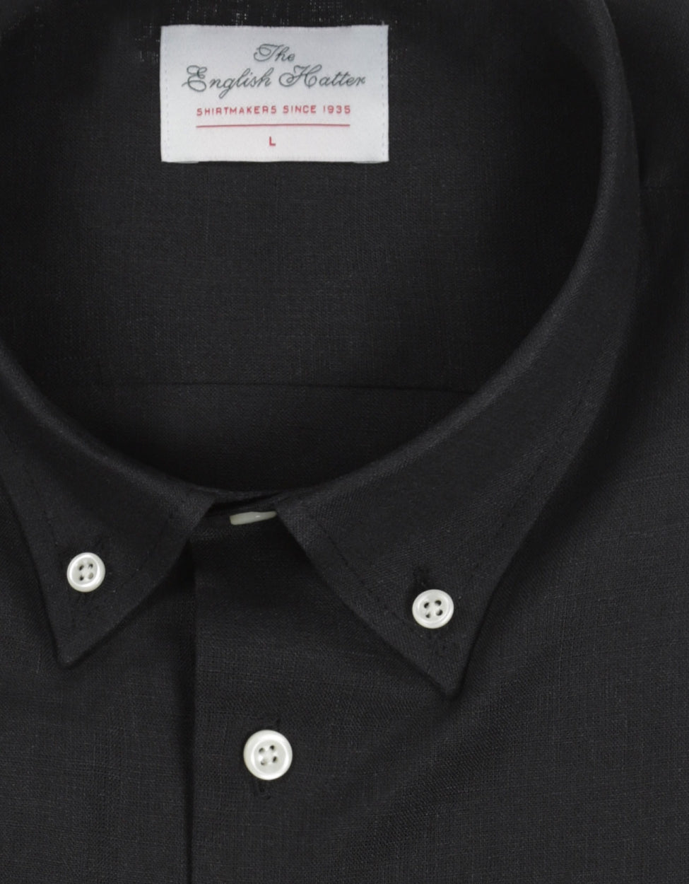 Shirt Linnen Korte Mouw | Zwart