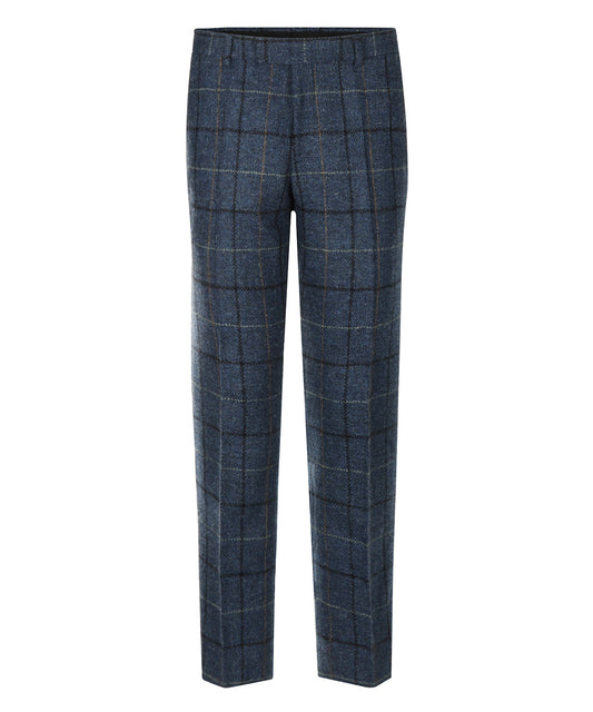Harris Tweed Pantalon  | Blauw Ruit