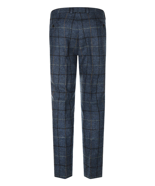 Harris Tweed Pantalon  | Blauw Ruit