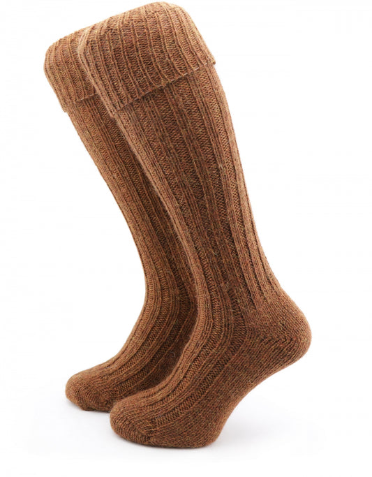 Tweed-Kniestrümpfe für Herren | Braun