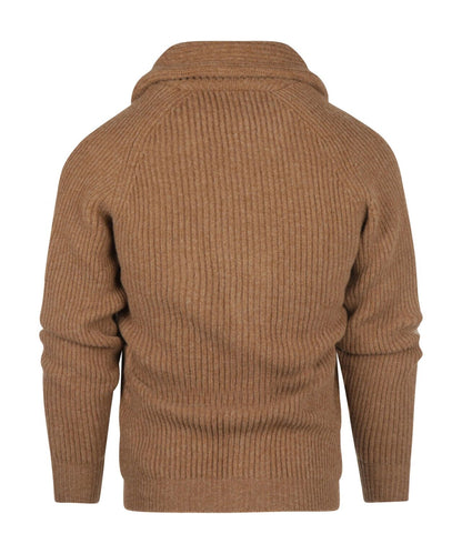 William Lockie Knotted Vest Shawl Collar | Driftwood