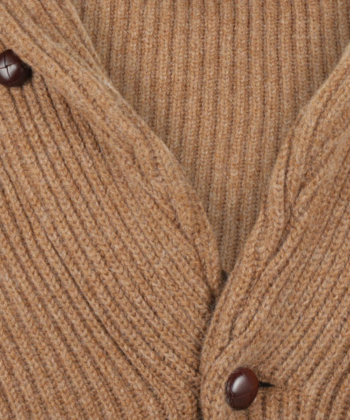 William Lockie Knoop Vest Sjaalkraag | Driftwood