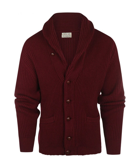 William Lockie Knotted Vest Shawl Collar | Bordeaux
