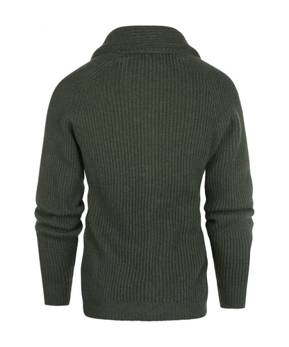 William Lockie Cardigan mit Knopfleiste und Schalkragen | Rosemary