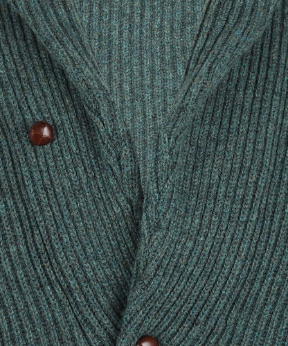 William Lockie Button Cardigan Shawl Collar | Moorland