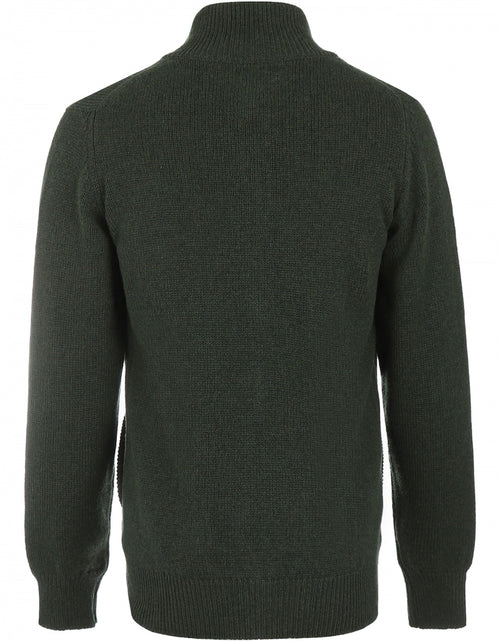 William Lockie Rits Vest Lamswol | Groen