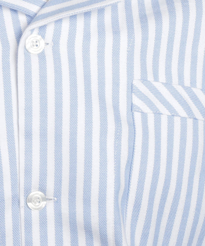 Pyjama | White/Light Blue stripe